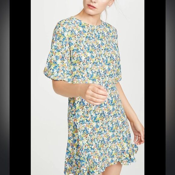 Faithfull The Brand Jeanette Floral Mini Dress 6 - Picture 2 of 10